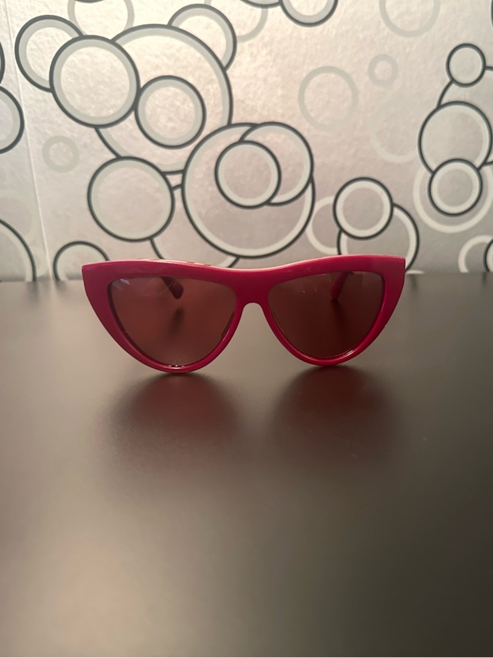 Bottega Veneta burgundy, cat eye sunglasses